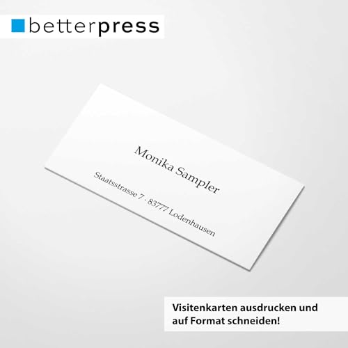 Fotokarton Fotopapier DIN A4 300 g/m² - 50 Blatt, weiß - zum Basteln kreativen Gestalten von Karten, Scrapbooking, Visitenkarten