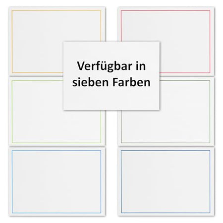 Übersicht der Karten mit unterschiedlich farbigen Rahmen