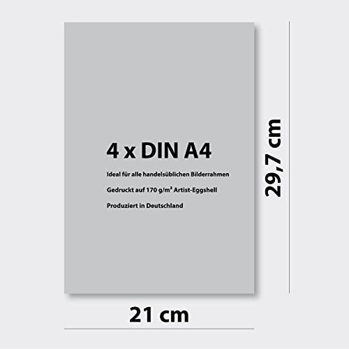 Posterset 4 Poster DIN A4