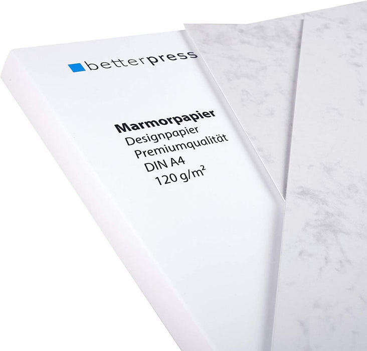 Betterpress - Briefpapier A4 120g (Marmor+Vintage)