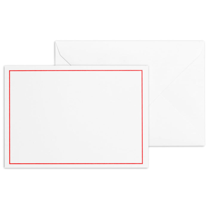 50 Set blanko Karten Set Compliment Cards Briefumschläge, Kuvert, Postkarte Karten blanko zum gestalten, beschriften oder bedrucken - DIN A6+ / C6 - weiß mit Rahmen Betterpress