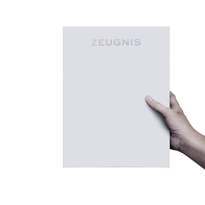Betterpress® Zeugnis- & Zertifikatvordrucke DIN A4, 150 g/m² – holografische Silberprägung, 10 Stück