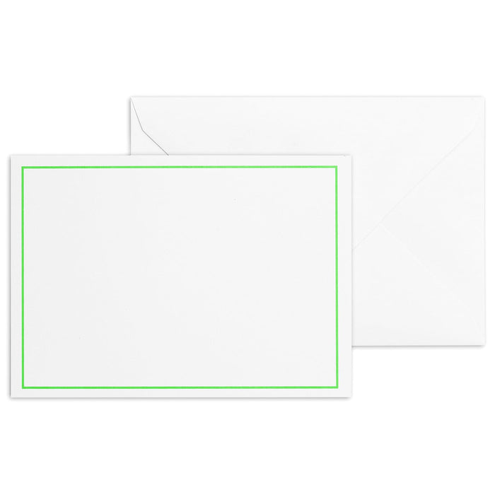 50 Set blanko Karten Set Compliment Cards Briefumschläge, Kuvert, Postkarte Karten blanko zum gestalten, beschriften oder bedrucken - DIN A6+ / C6 - weiß mit Rahmen Betterpress