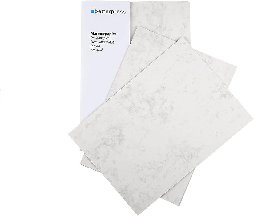 Betterpress - Briefpapier A4 120g (Marmor+Vintage)