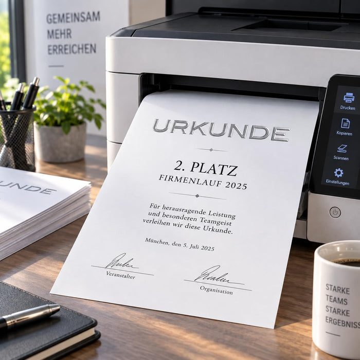 Urkunden Vordrucke geprägt Reliefprägung 200 g/m² DIN A4 10 Stück weiß Betterpress