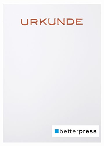 Betterpress Urkundenvordruck DIN A4 200 g/m² mit Reliefprägung