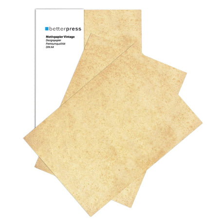 Vintagepapier DIN A4 120 g/m² für Hochzeiten und kreative Papeterie